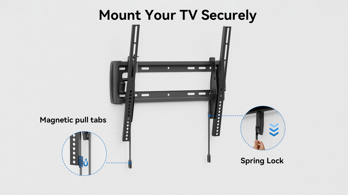 ErgoAV - 32″-65″ Tilt TV Mount - Black