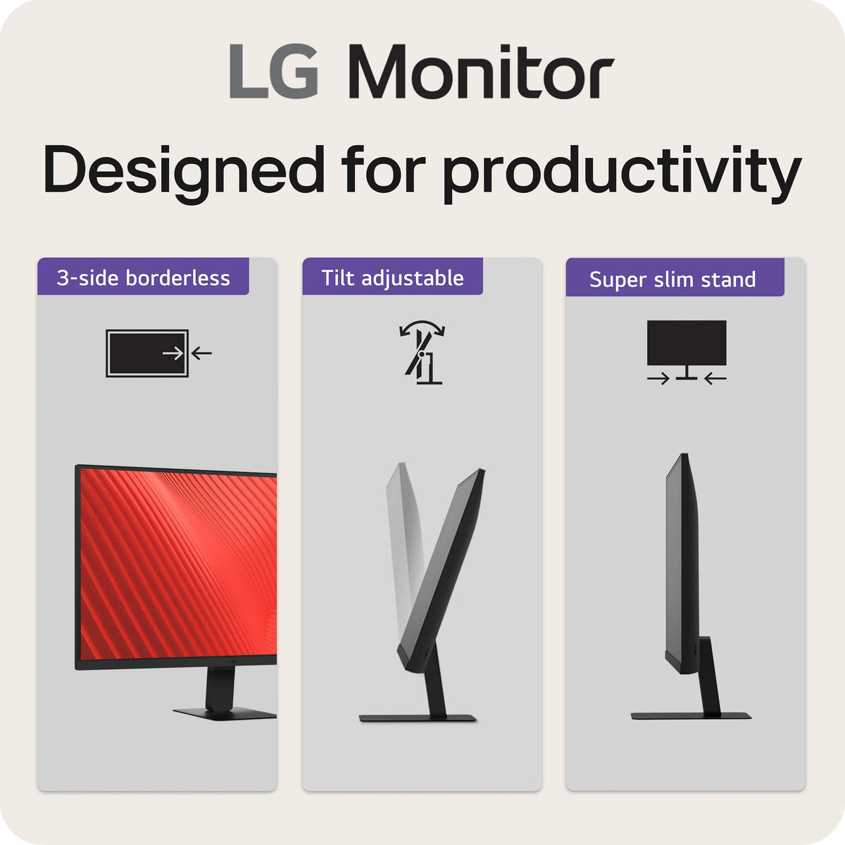 LG - 27" Monitor QHD IPS 100Hz with HDR10 (HDMI USB-C) - Black