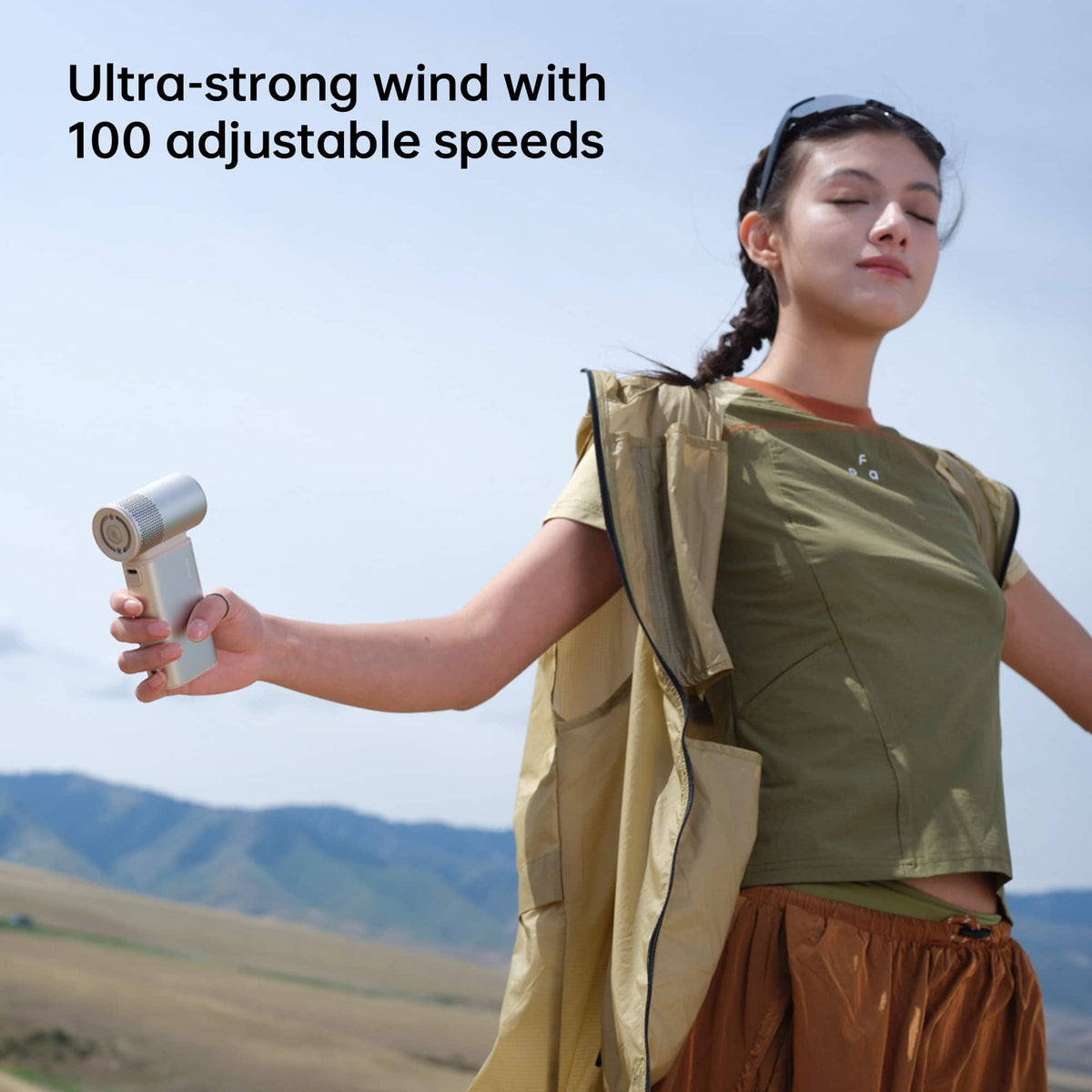 Jisulife - Handheld Fan Ultra2 - Light Brown