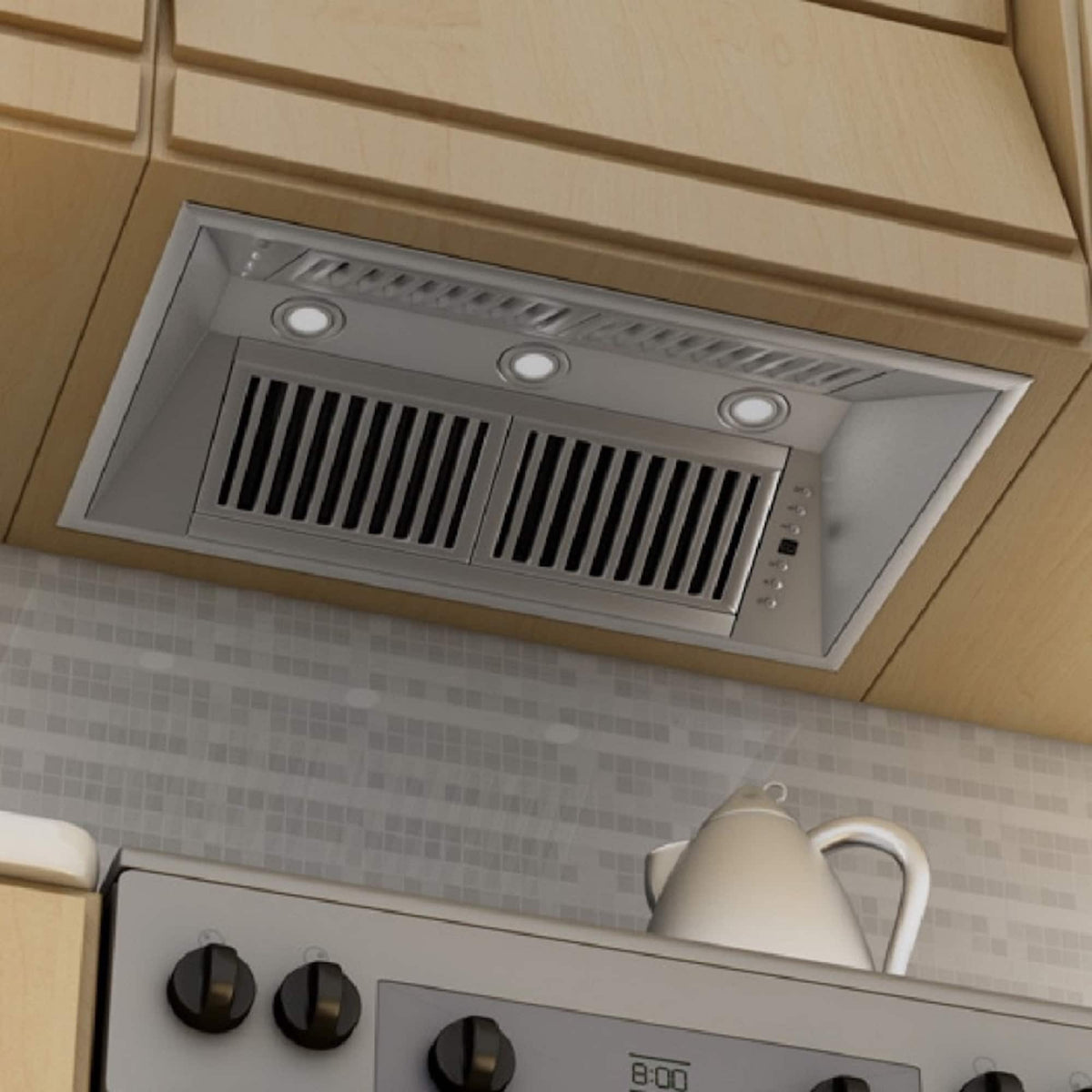 ZLINE - 46 inches - Externally Vented - Range Hood Insert - Brushed Stainless Steel