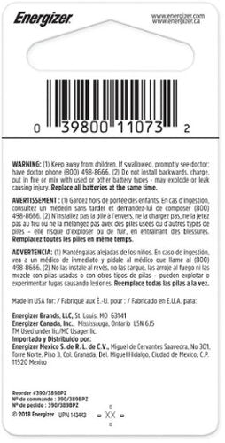 Energizer - 389 Button Battery, 1 Pack