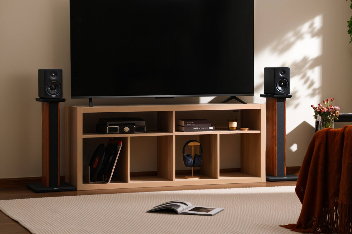 Edifier - M90 Active Bookshelf Speakers, Computer Speakers - Bluetooth and Optical Input - 2.0 Speaker (Pair) - Black