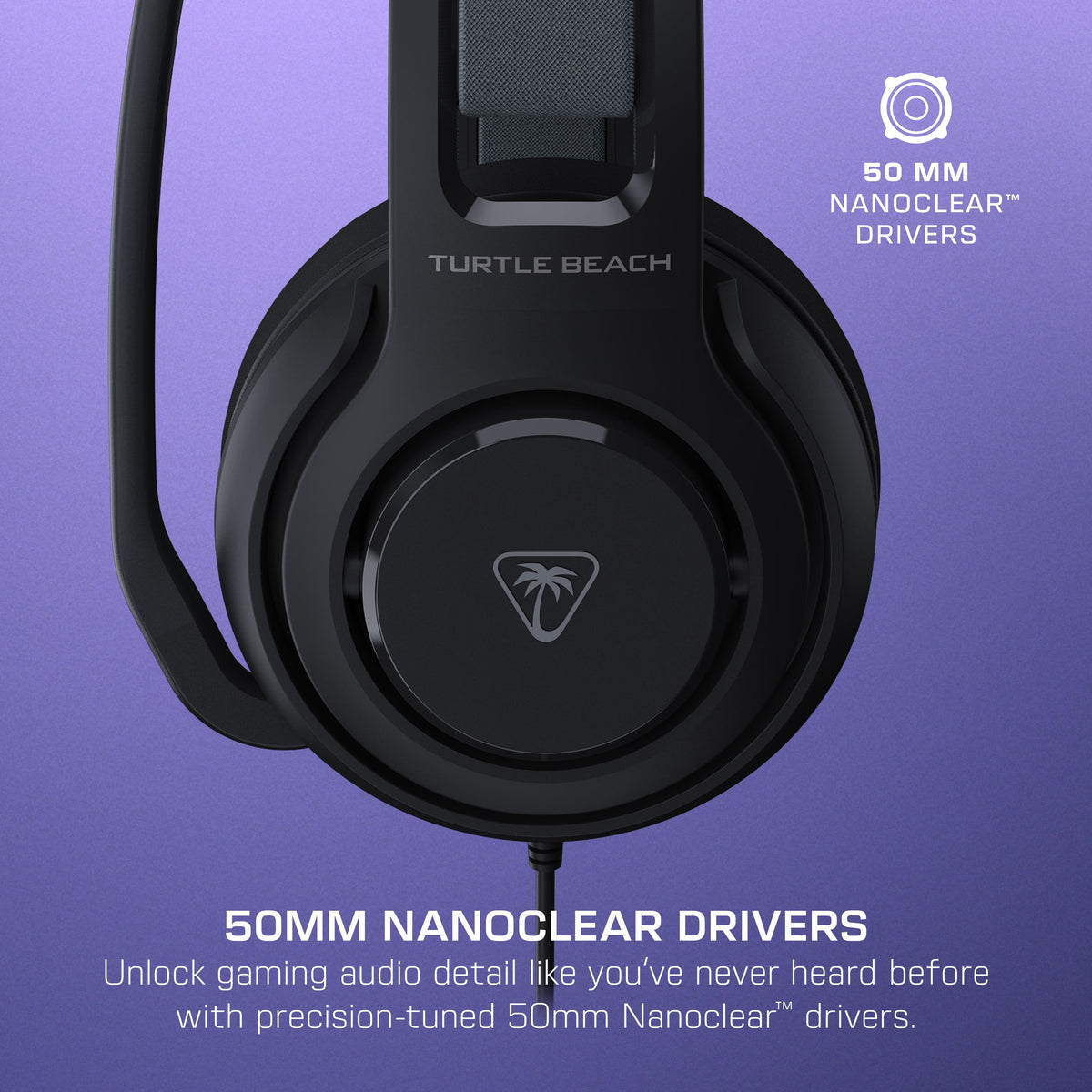 Turtle Beach - Atlas 200 Wired Over-Ear Gaming Headset for PC, Xbox & PlayStation - Black