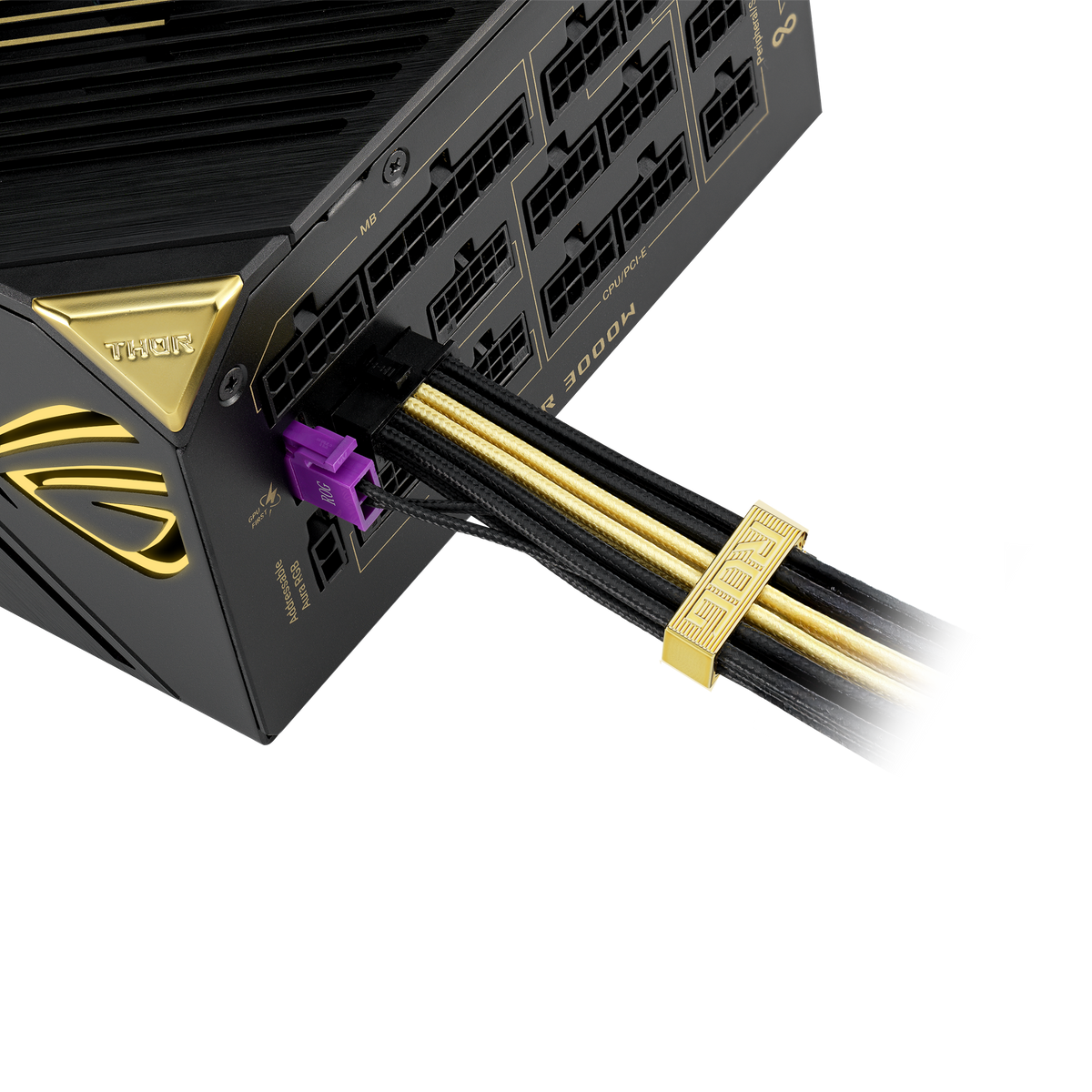 ASUS - ROG Thor 3000W 80 Plus Titanium Fully Modular ATX 3.1 PCIe 5.1 Power Supply with Dual-Voltage Adaptive Design - 20th Edition