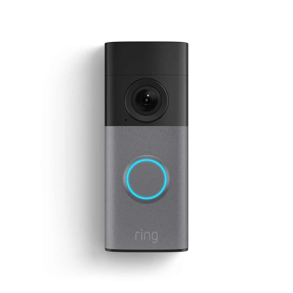 Ring - Wired Doorbell 2K (newest model), Retinal 2K wide-angle video, up to 6x Enhanced Zoom, Two-Way Talk - Speckled Grey