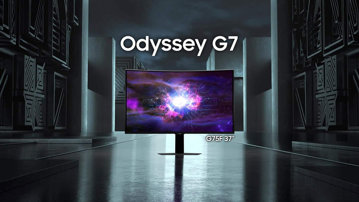 Samsung - 37" Odyssey G75F 4K 165Hz 1ms AMD FreeSync Prem Pro Curved Gaming Monitor with HDR 600 (DisplayPort, HDMI) - Black