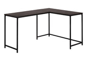 Computer Desk, Home Office, Corner, L Shape, Laptop, Marble Look Contemporary & Modern