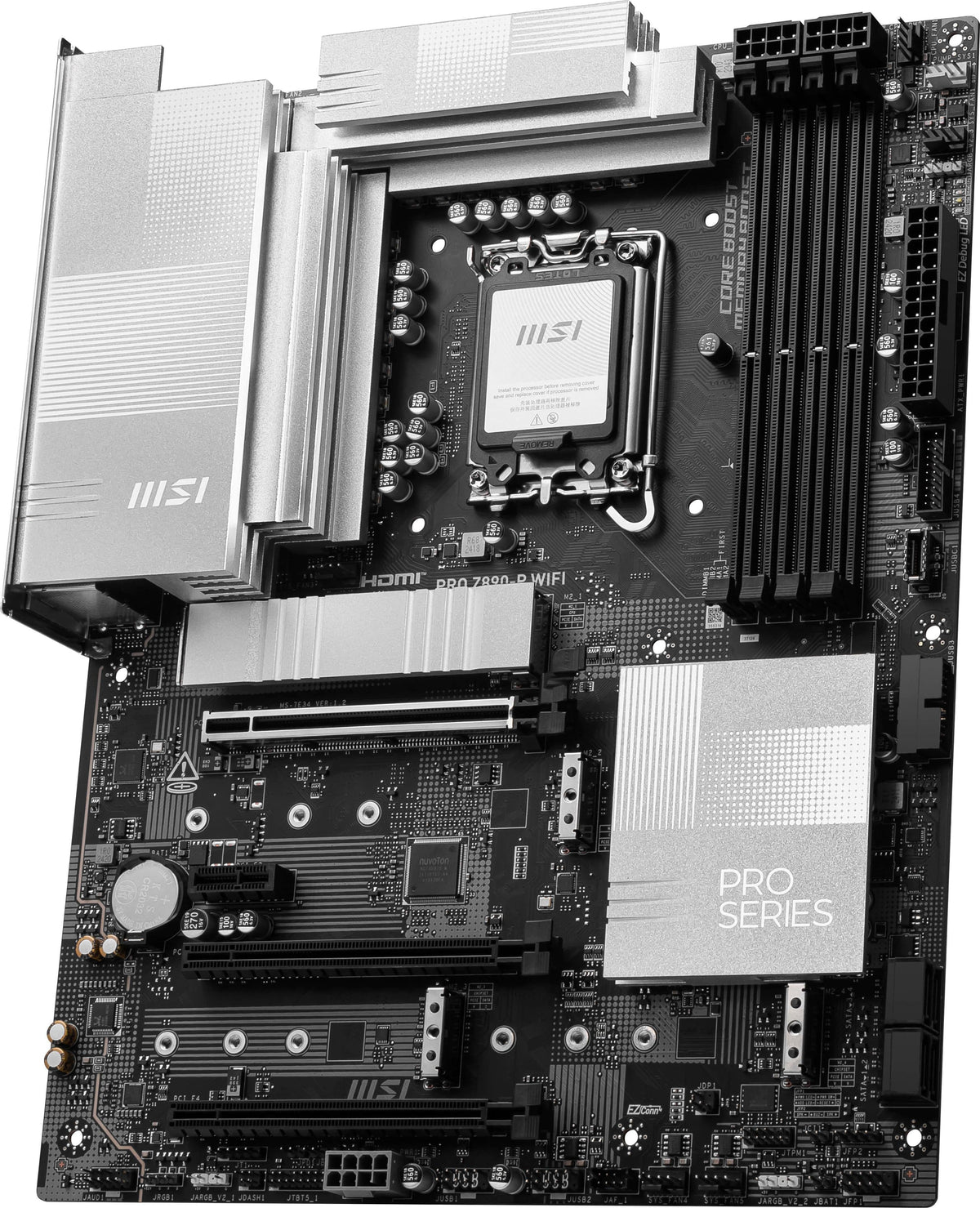 MSI - PRO Z890-P WIFI (Socket LGA 1851) Intel Z890 ATX DDR5 Wi-Fi 7 Motherboard - Black