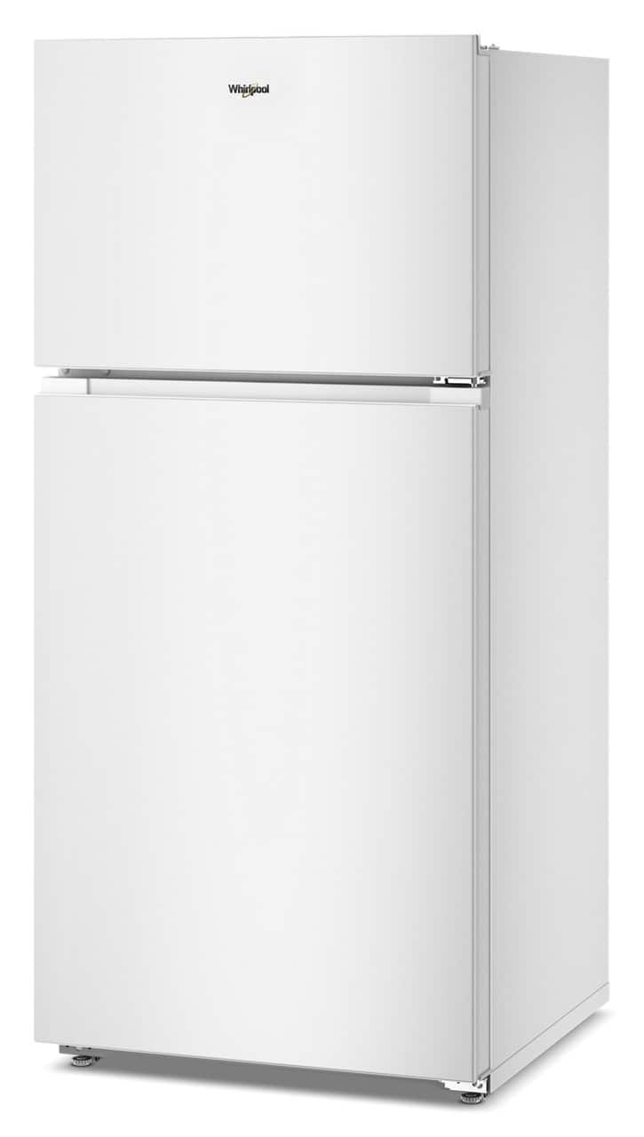 Whirlpool - 28 in. Wide 14.3 cu. ft. Top-Freezer Refrigerator with Total Coverage Cooling - White