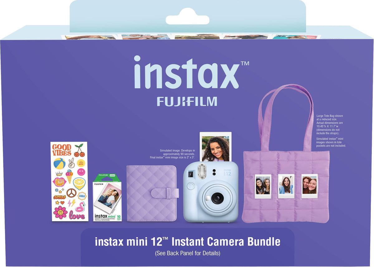 Fujifilm - instax mini 12 Bundle 2025 - Pastel Blue
