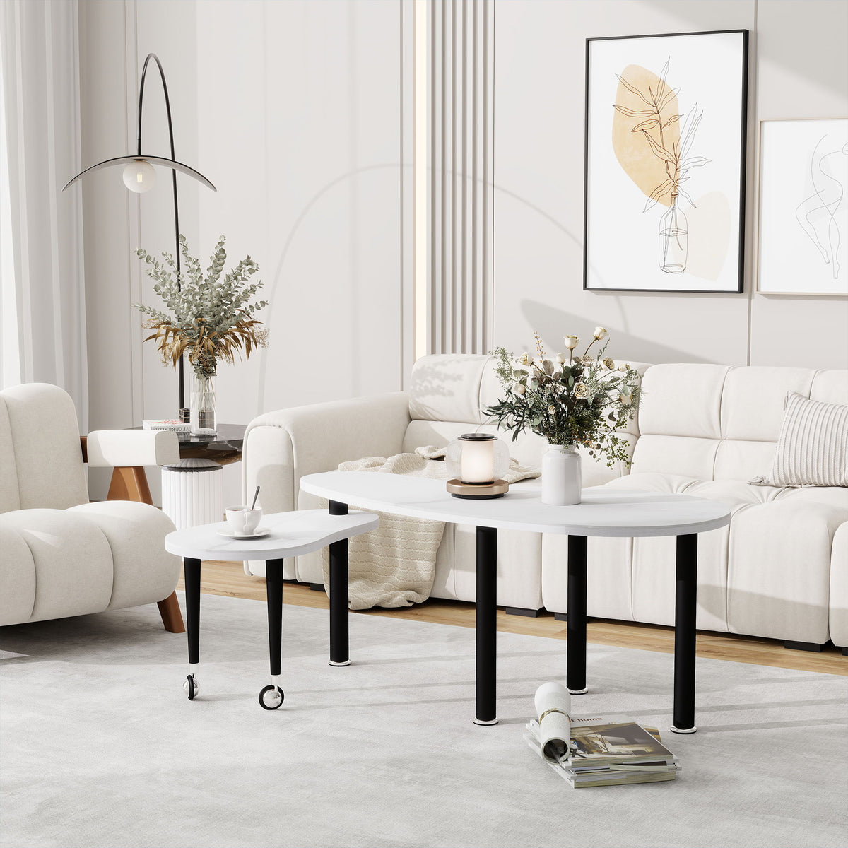 Mesa de cóctel giratoria con patas sólidas, 360 grados de rotación