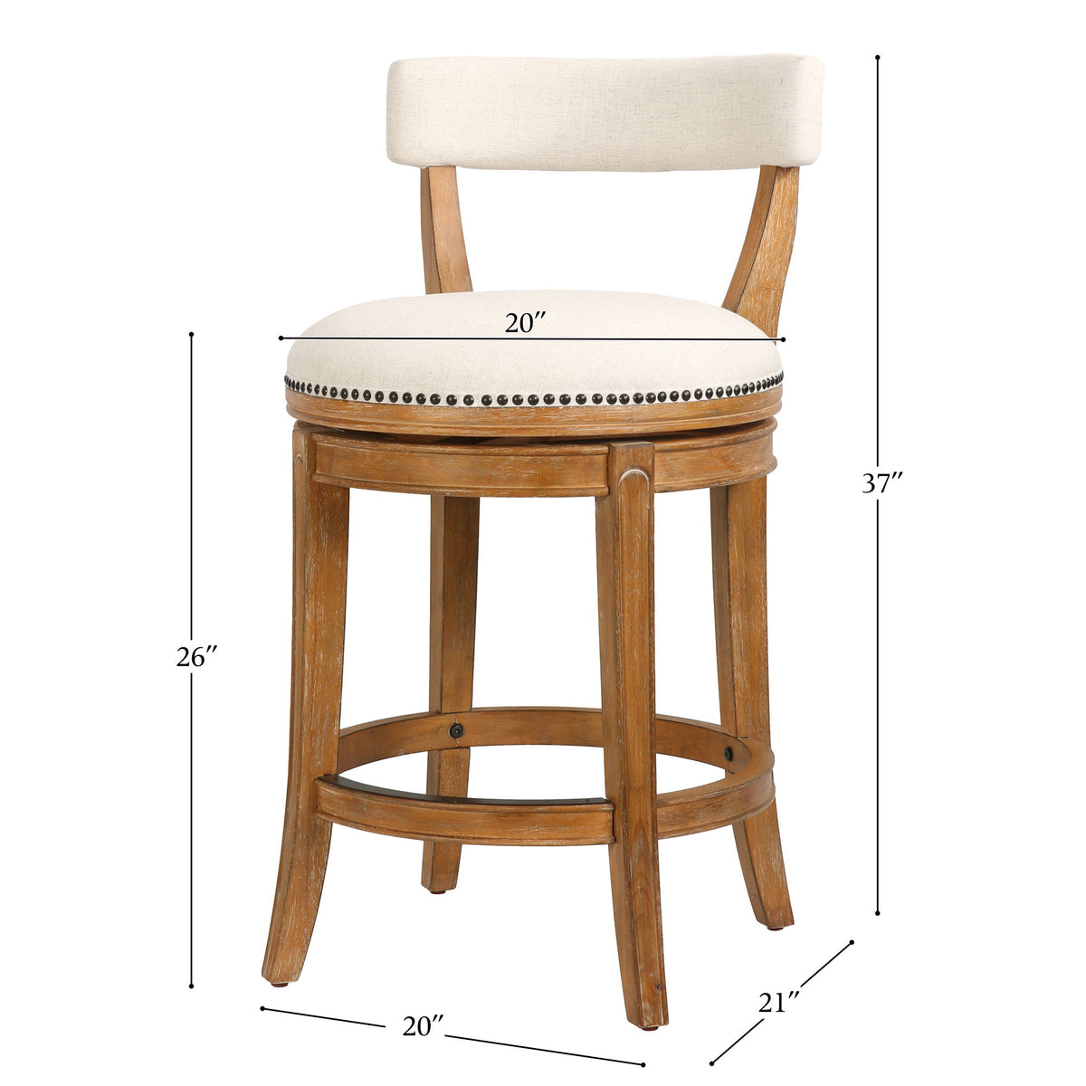 Taburete y asiento y respaldo tapizados