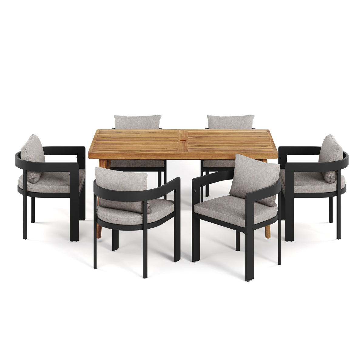 Elko Janiyah - Outdoor Patio Dining Set Dining Chairs And Dining Table