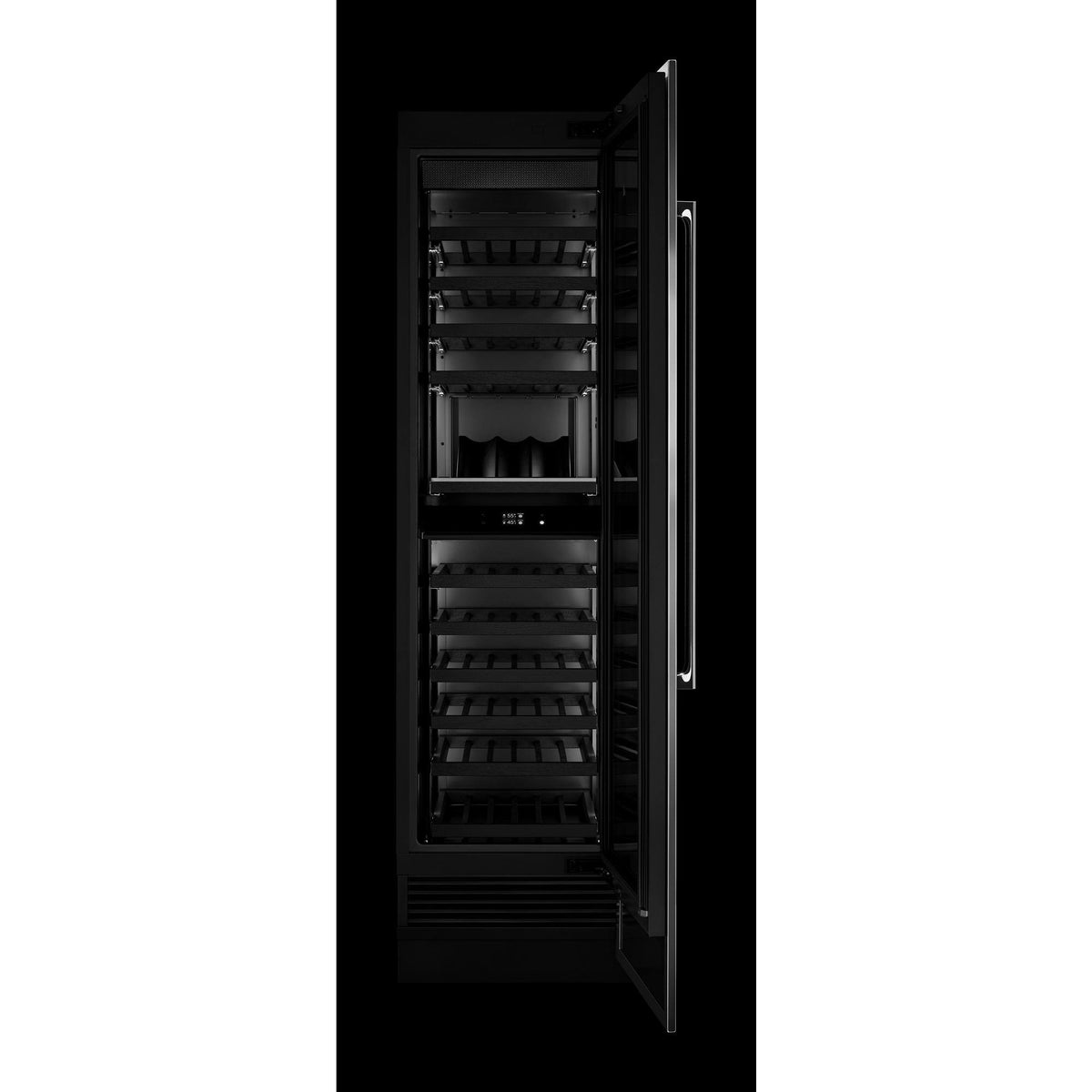 JennAir - 63-Bottle Right Swing Built-In Wine Column Refrigerator - Custom Panel Ready