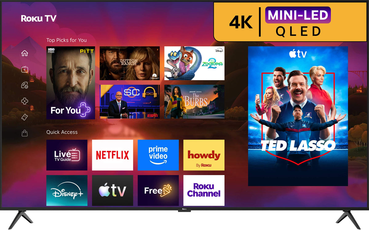 Roku - 75" Class Plus Series 4K QLED Mini-LED Smart RokuTV (2026)