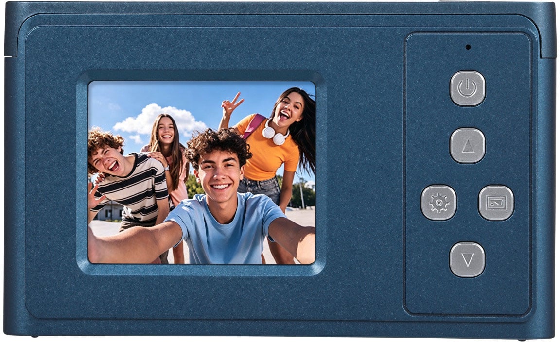 Vivitar - Full HD 1080P Point and Shoot Digital Camera - Navy Blue