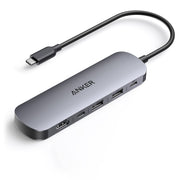 Anker - Nano USB-C Hub (7-in-1, 4K HDMI) - Gray
