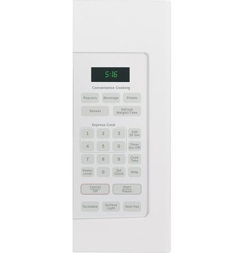 Hotpoint - 1.6 Cu. Ft. Over-the-Range Microwave with Convenience Cooking Controls - White