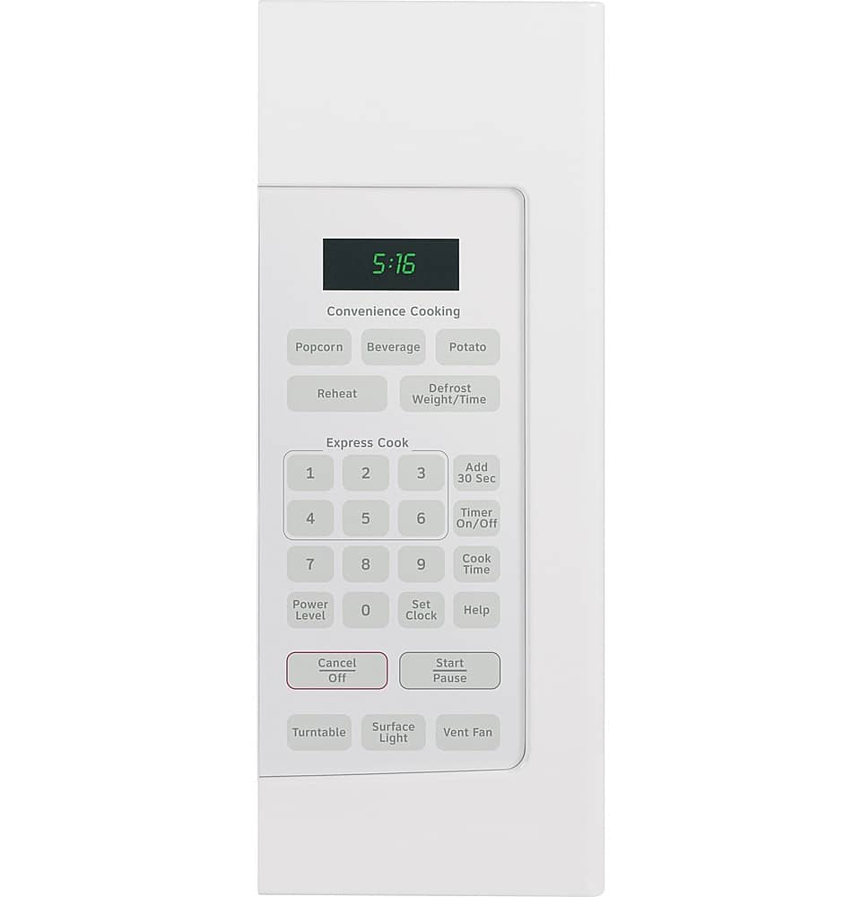 Hotpoint - 1.6 Cu. Ft. Over-the-Range Microwave with Convenience Cooking Controls - White