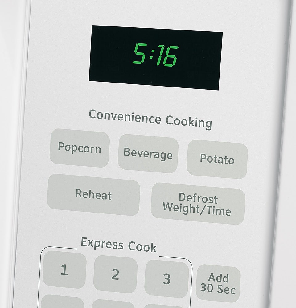 Hotpoint - 1.6 Cu. Ft. Over-the-Range Microwave with Convenience Cooking Controls - White