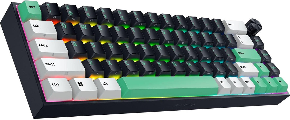Razer - Reclusa Mini 65% Wireless Enthusiast Gaming Keyboard with Hot-Swappable Hall Effect Magnetic Switches - Black