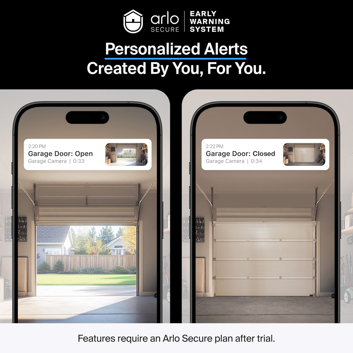 Arlo - Pro 3 Wireless Floodlight Security Camera 2K HDR - 2000-3000 Lumens, Rechargeable Battery, 1-Cam - White