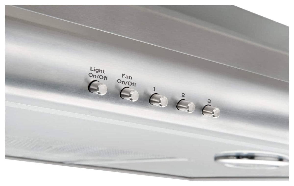 Frigidaire - 36 inches - Convertible - Under cabinet Range Hood - Stainless Steel