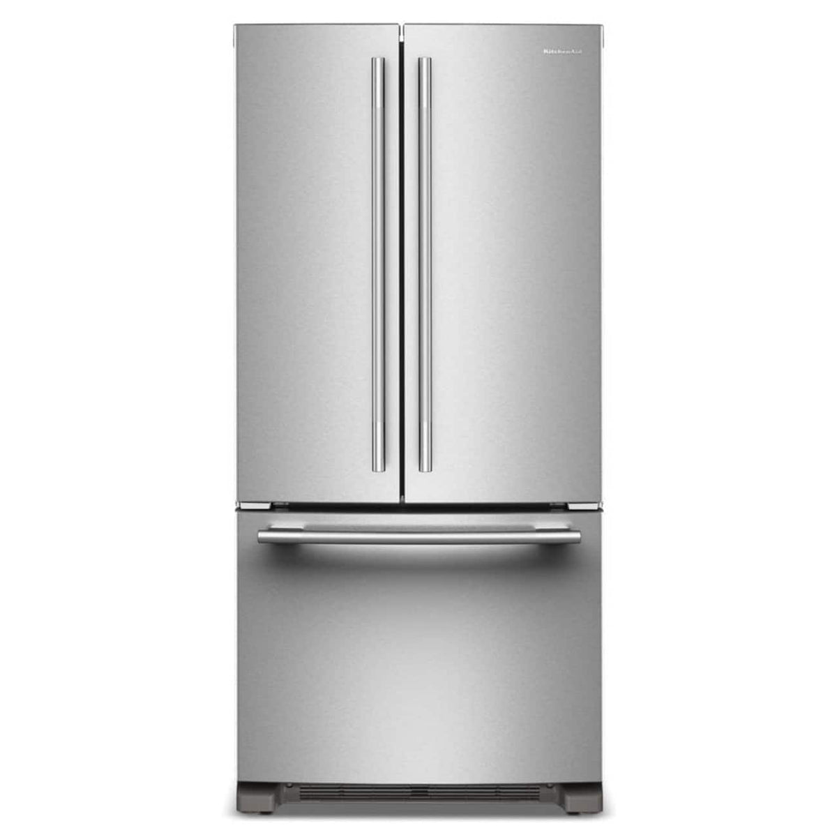 KitchenAid - 22 Cu. Ft. 33-Inch Standard-Depth French Door Refrigerator with Internal Water Dispenser - Stainless Steel