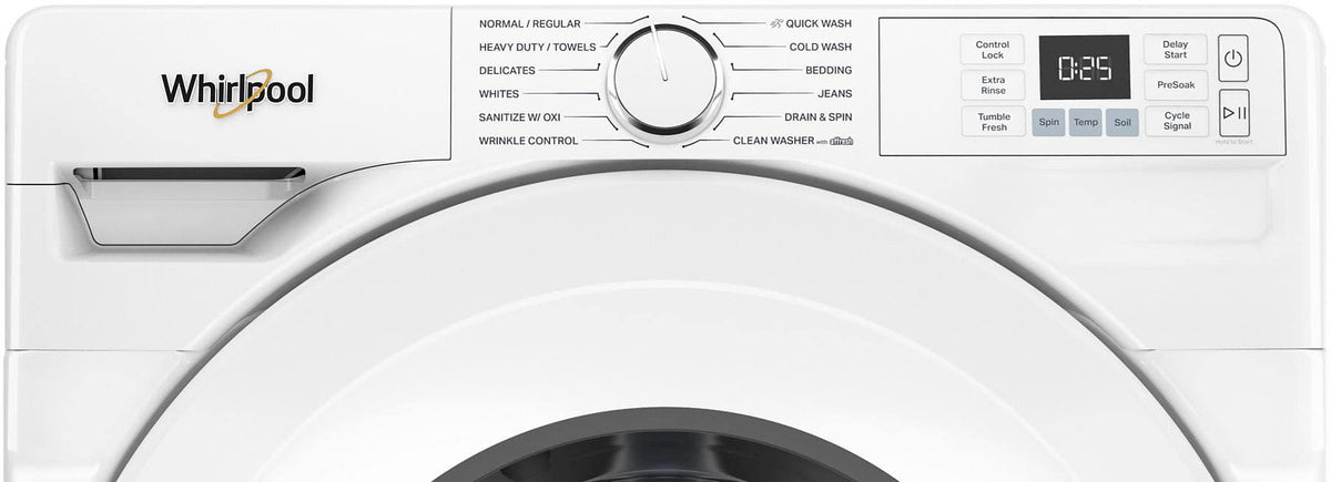 Whirlpool - 4.5 Cu. Ft. High Efficiency Front Load Washer with Tumble Fresh Option - White