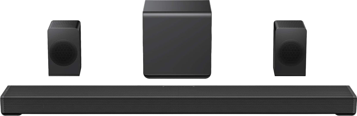 TCL - Q95K Q Class 11.1.4 Channel Dolby Atmos Soundbar with Wireless Dual-Driver Subwoofer and Satellite Speakers - Black