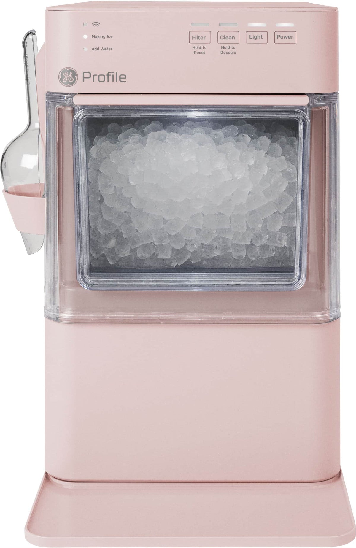 GE Profile - Opal Mini Countertop Nugget Ice Maker, 36 lb Daily Ice Production - Peony Pink