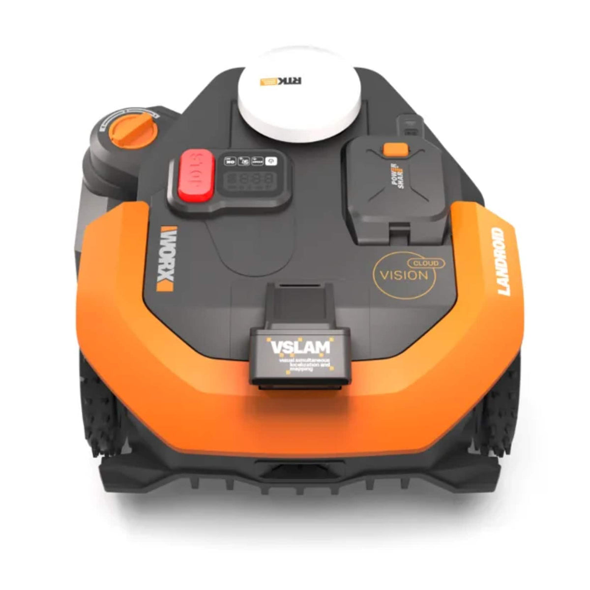 WORX - Landroid Vision 2WD 1/2 Acre Robotic Lawn Mower, AI Obstacle Avoidance Cloud Navigation Auto Mapping App Control WR320.1 - Black