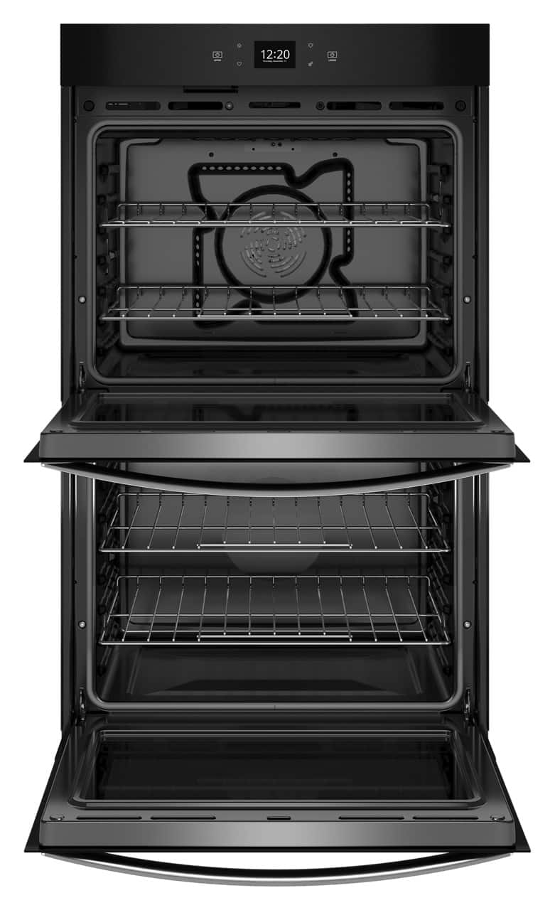 Whirlpool - 30" Built-In Electric Convection Double Wall Oven with Air Fry When Connected - Stainless Steel