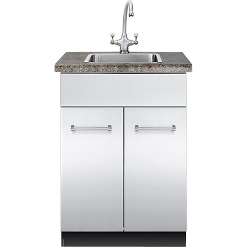 Viking - 30" Outdoor Sink Base Cabinet - Stainless Steel