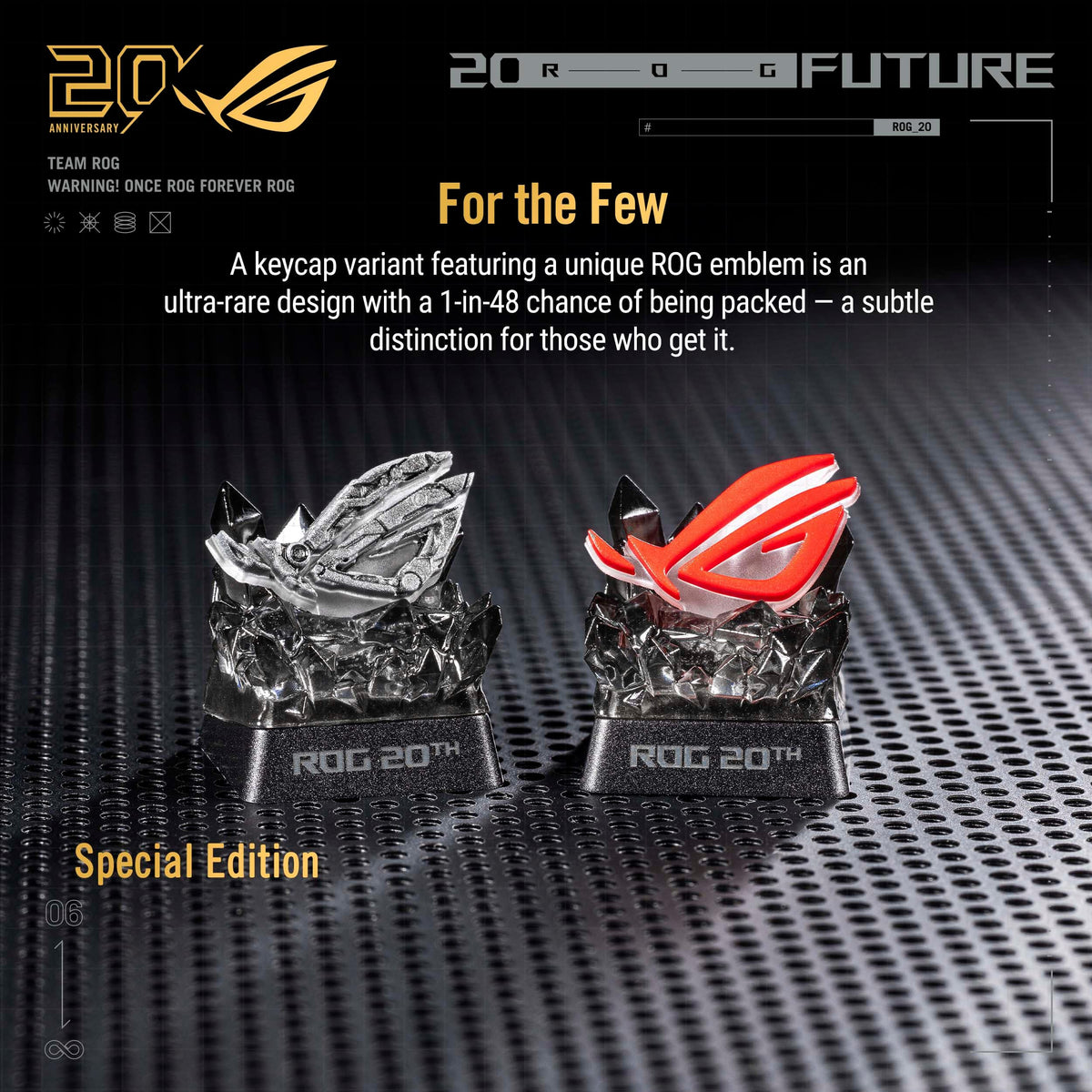 ASUS - ROG 20th Edition Keycap Blind Box (1-Pack) - Styles May Vary