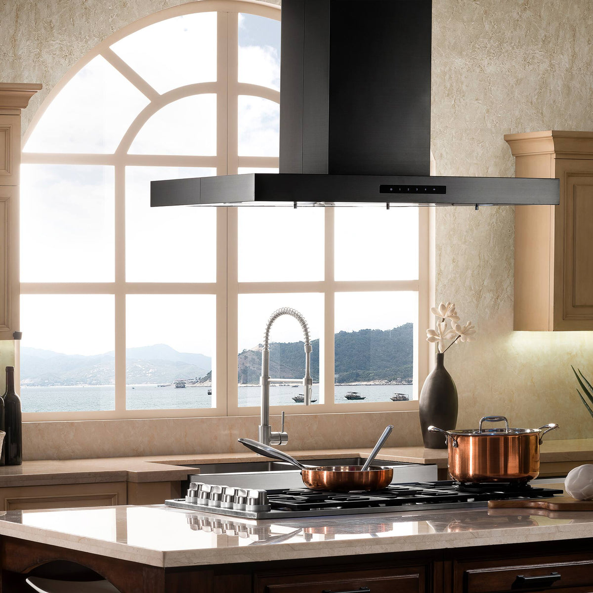 ZLINE - 30 inches - Externally Vented - Island Range Hood - Stainless Steel
