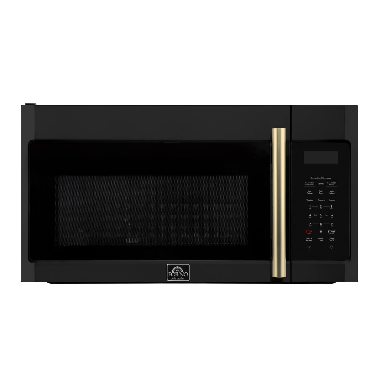 Forno Appliances - Fornace 1.5 Cu. Ft. Convection Over-the-Range Microwave - Black