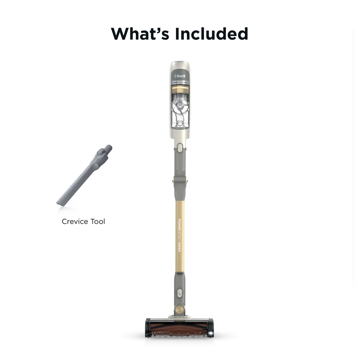 Shark - PowerDetect Speed Cordless Stick Vacuum, Powerful Suction, HEPA Filtration, 60-min Runtime, Carpet & Hard floor - Ivory