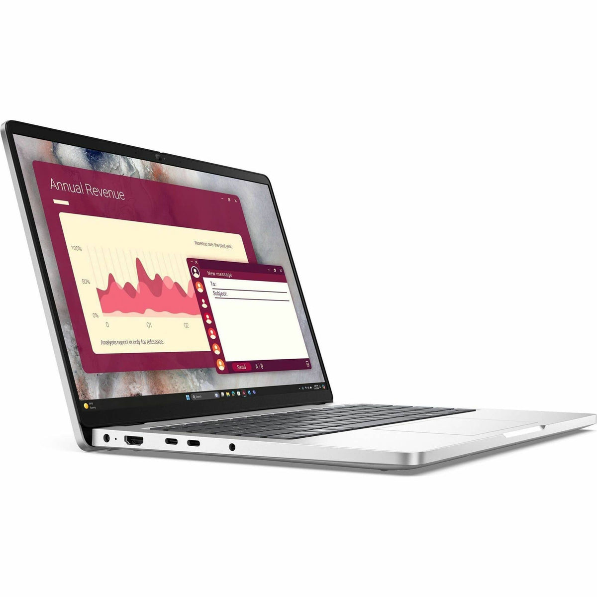 Dell - Pro 14 14" IPS LCD 1920 x 1200 (Full HD Plus) Laptop - Intel Core Ultra 5 with 16GB Memory - 512 GB SSD - Platinum Silver, Silver