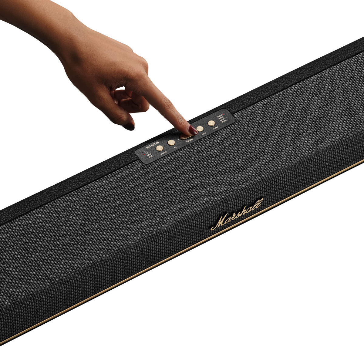 Marshall - Heston 60 5.1 Channel Soundbar with Dolby Atmos Immersive Sound for TV / Movies / Music - Black