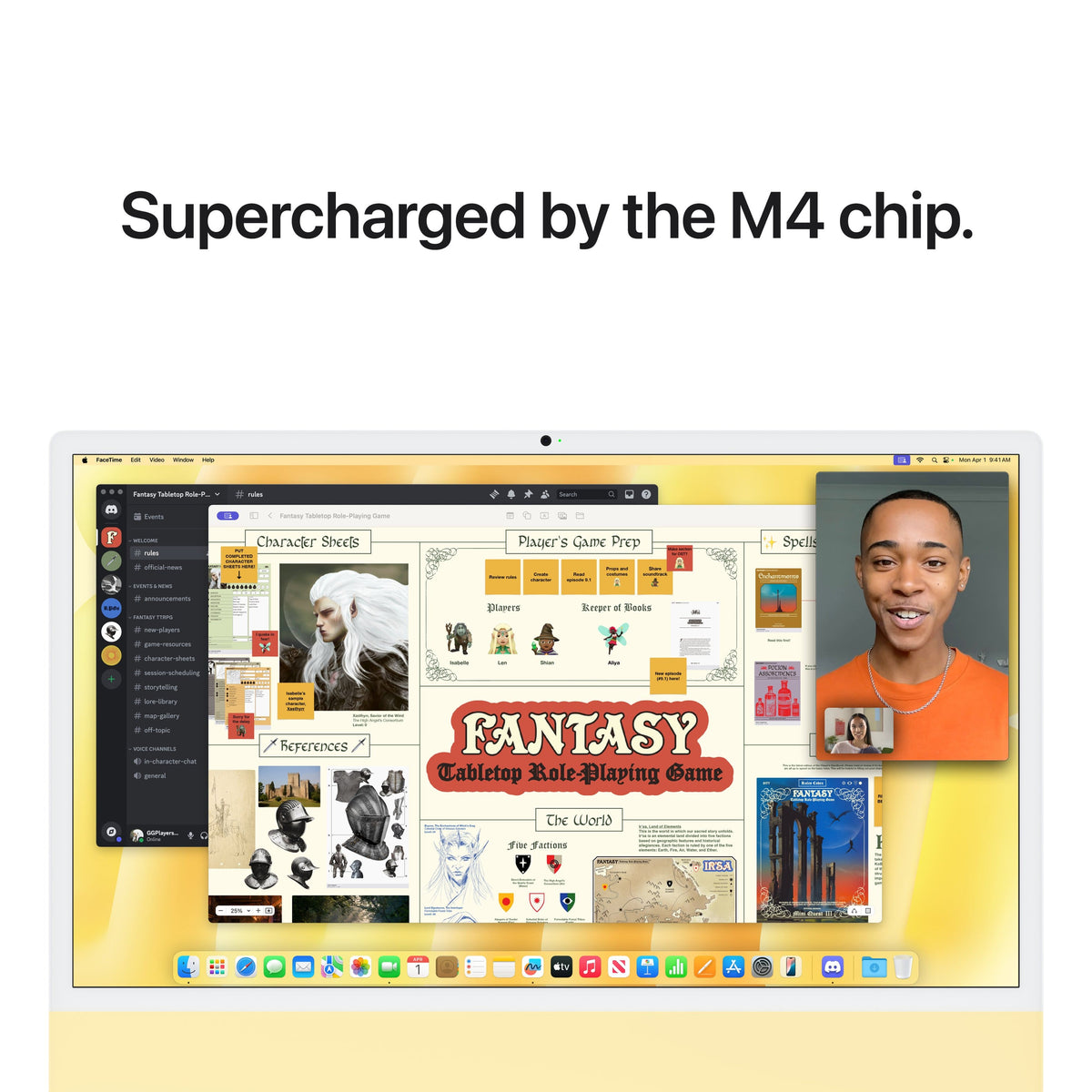 Apple - iMac 24-inch All-in-One - M4 chip - Built for Apple Intelligence - 10 Core CPU - 10 Core GPU - 16GB Memory - 256GB SSD - Yellow