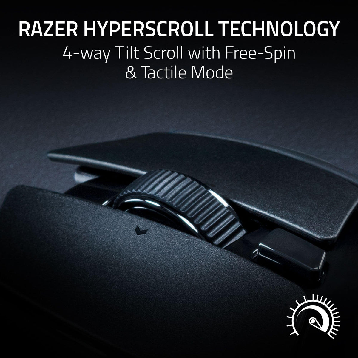 Razer - Basilisk V4 HyperSpeed Ergonomic Gaming Mouse with Chroma RGB Underglow - Wireless - Black