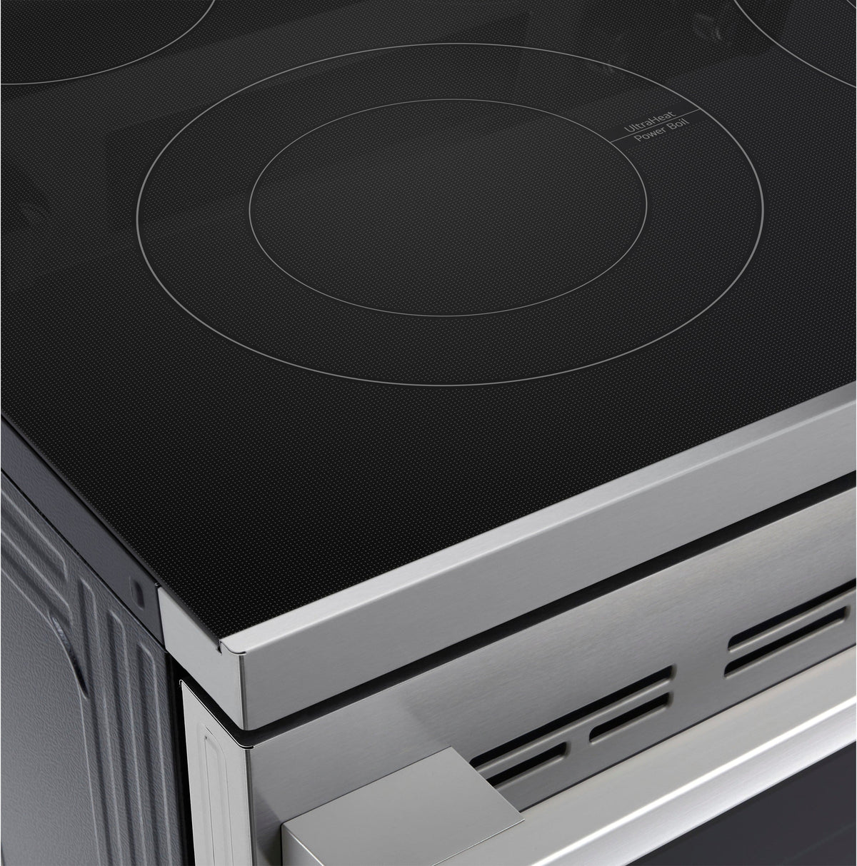 LG - 30-in Wide 6.3 Cu. Ft. Freestanding Electric True Convection Smart Range with 5 Elements, Air Fry and UltraHeat Element - Stainless Steel