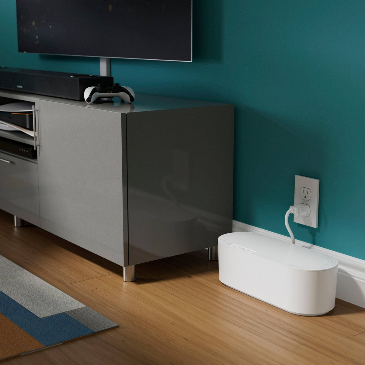D-Line - Large Cord Organizer Box - White