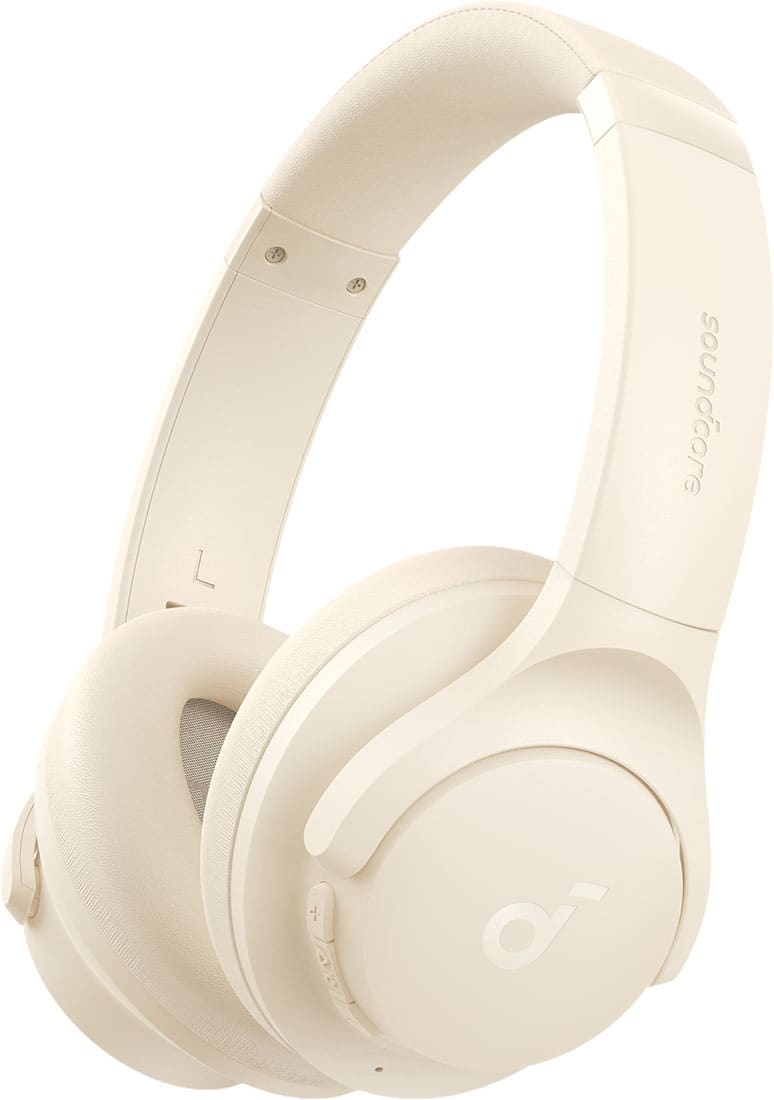 Anker - Soundcore Q20i Plus Over-Ear Bluetooth Headphones - White