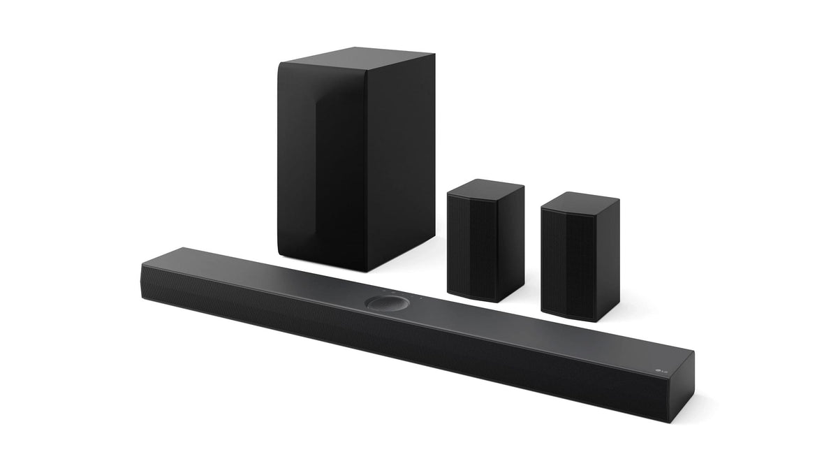LG - 5.1.1-Channel S70TR Home Theater Soundbar with Wireless Subwoofer and Rear Speakers, Dolby Atmos, WOW Orchestra - Black