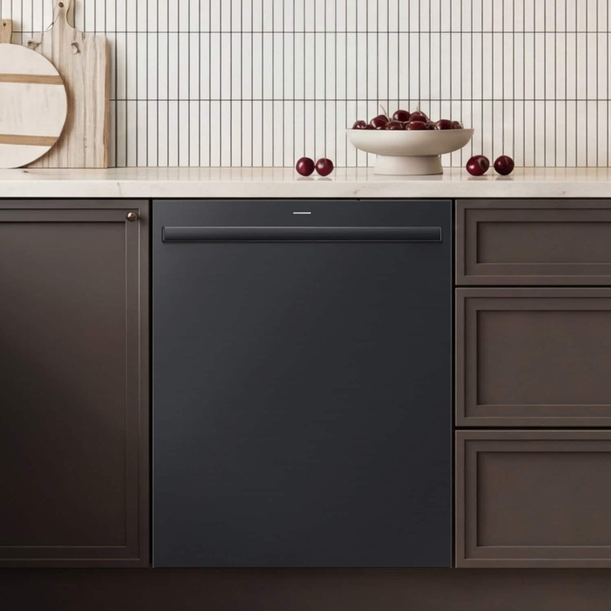 Samsung - 38 dBA Bespoke AI Dishwasher with 3rd Rack Washing System - Matte Black Steel