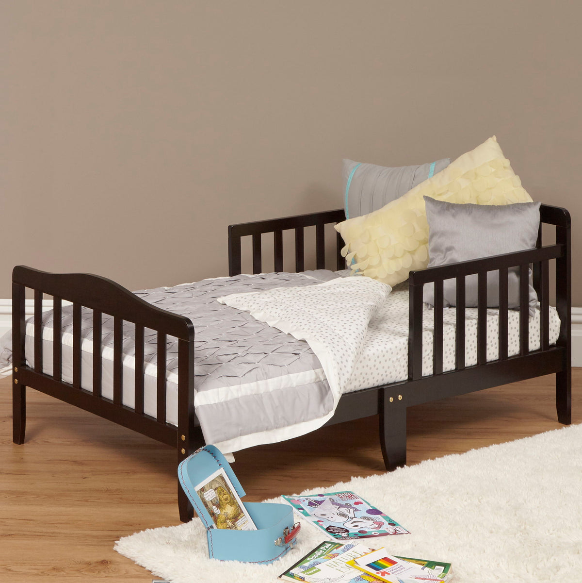 Blaire - Cama infantil con barandillas de seguridad