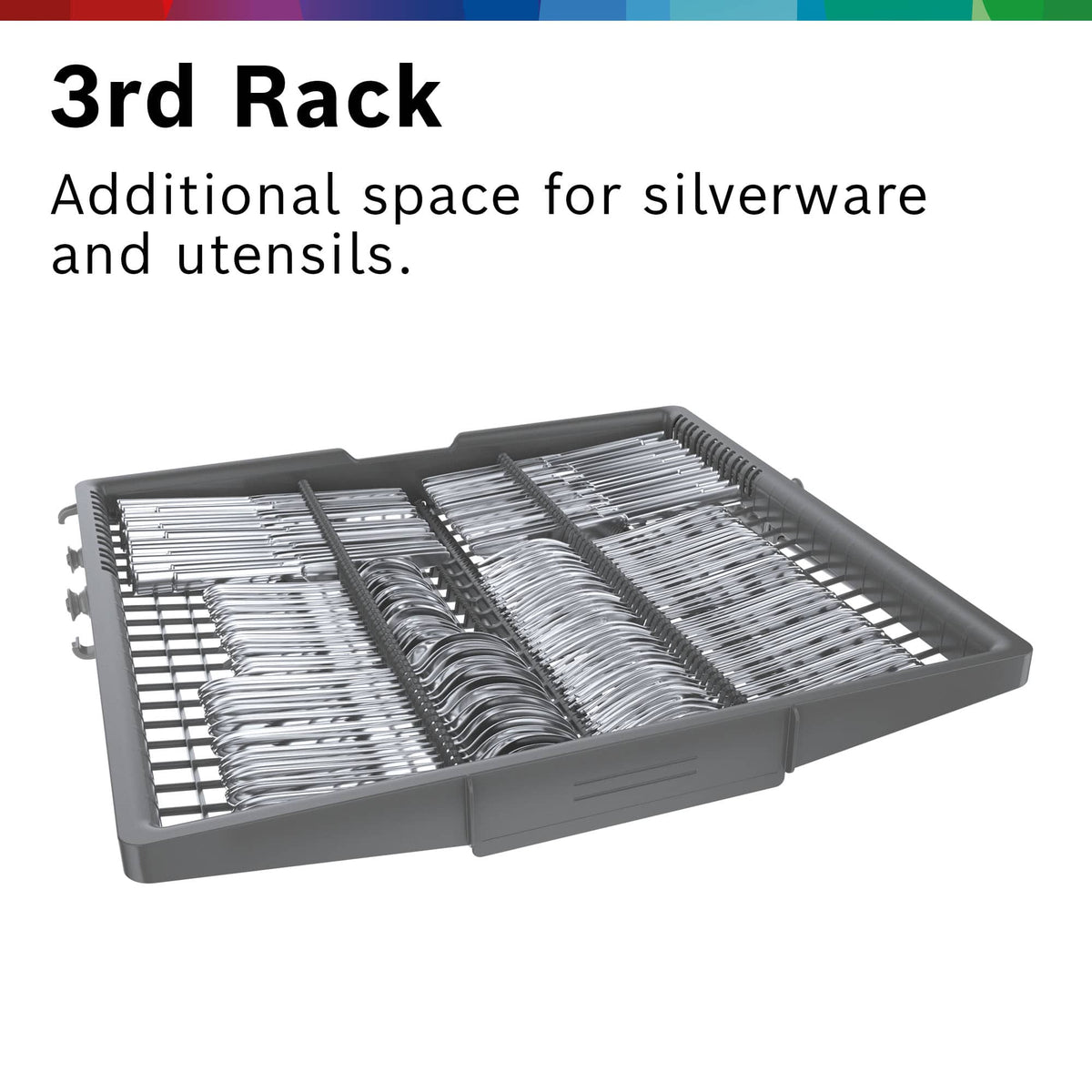 Bosch - 500 Series 24" Top Control Smart Built-In Stainless Steel Tub Dishwasher with 3rd Rack and AutoAir, 44 dBA - Stainless Steel