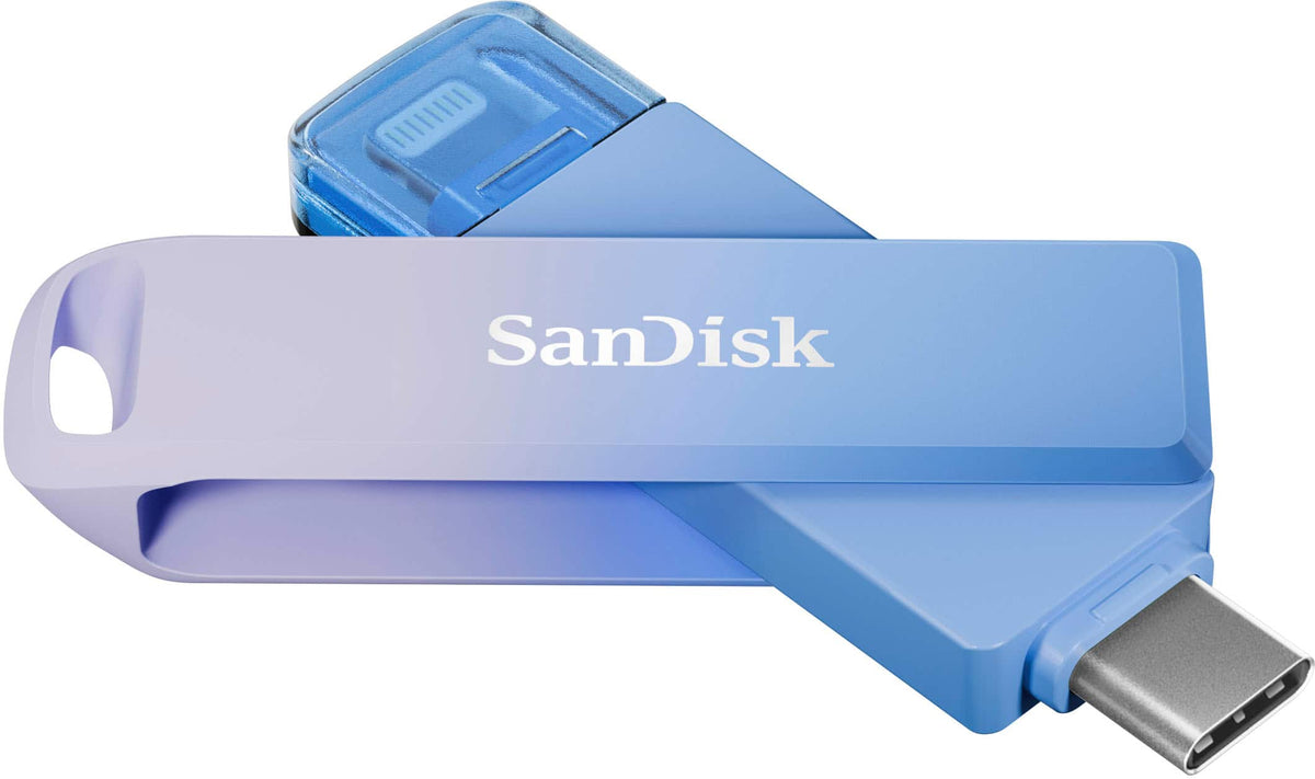 SANDISK - Creator Phone Drive 256GB USB Type C and Lightning connectors - Blue